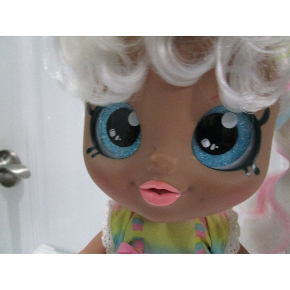 Kindi Kids Doll Snack Time Friends   MARSHA MELLO Dark Complexion  Big Eyes 10"
